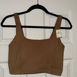 Aerie Offline Dark Tan Women's Crop Top